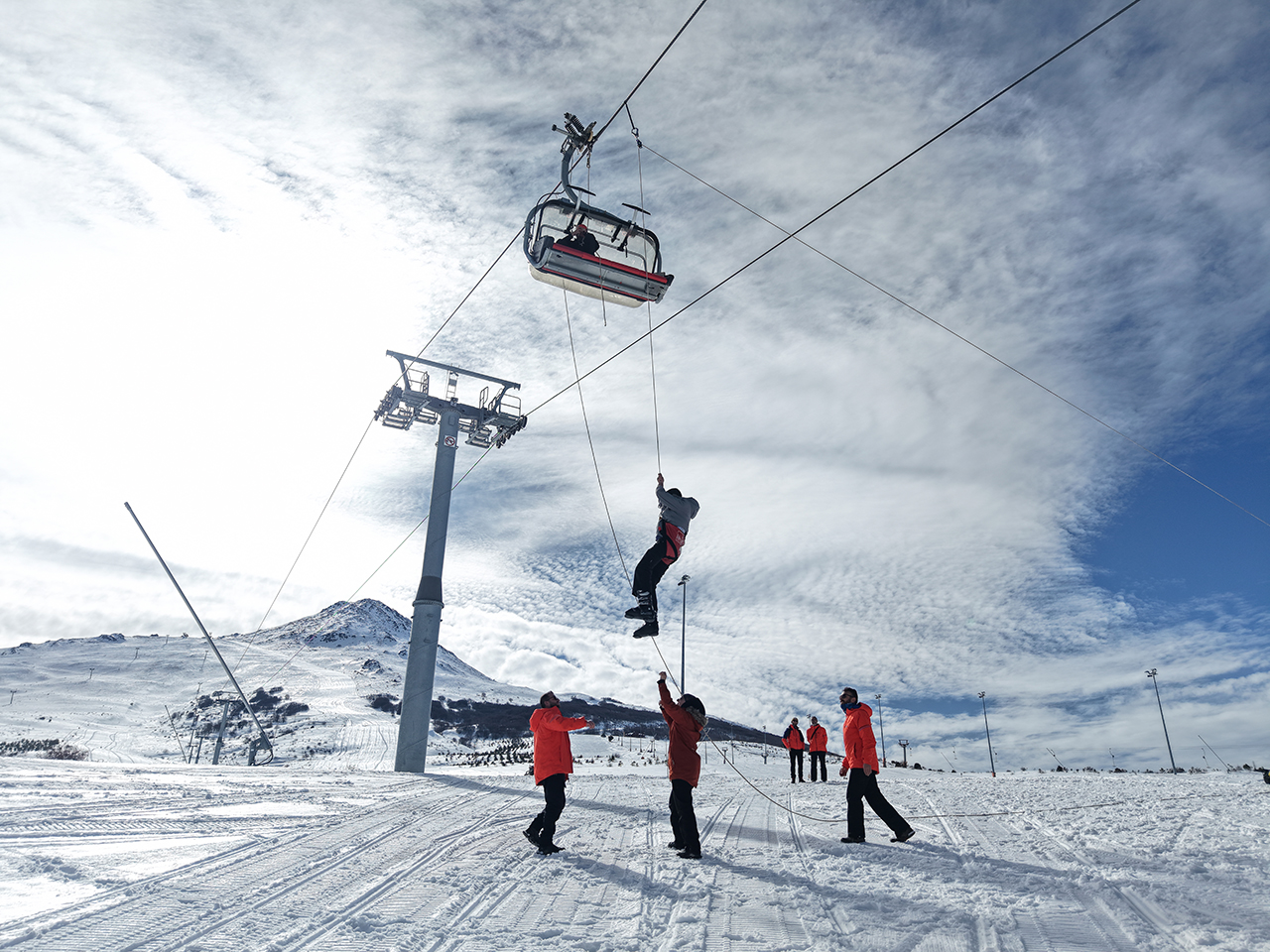 Yıldız Dağı'nda çığ ve kurtarma tatbikatı yapıldı