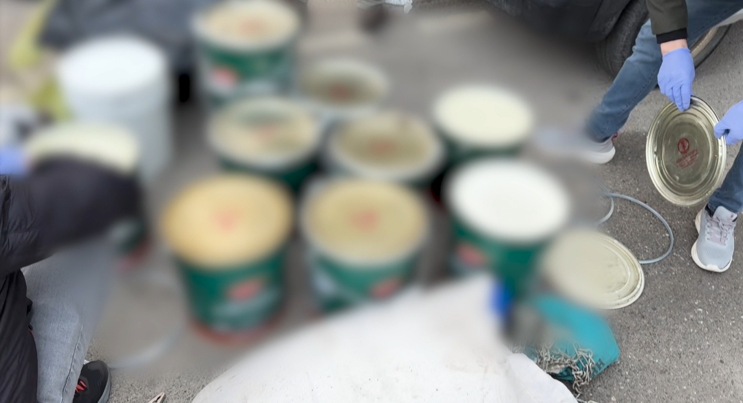 Kızartma yağlarının içine 45 kilo uyuşturucu gizlediler