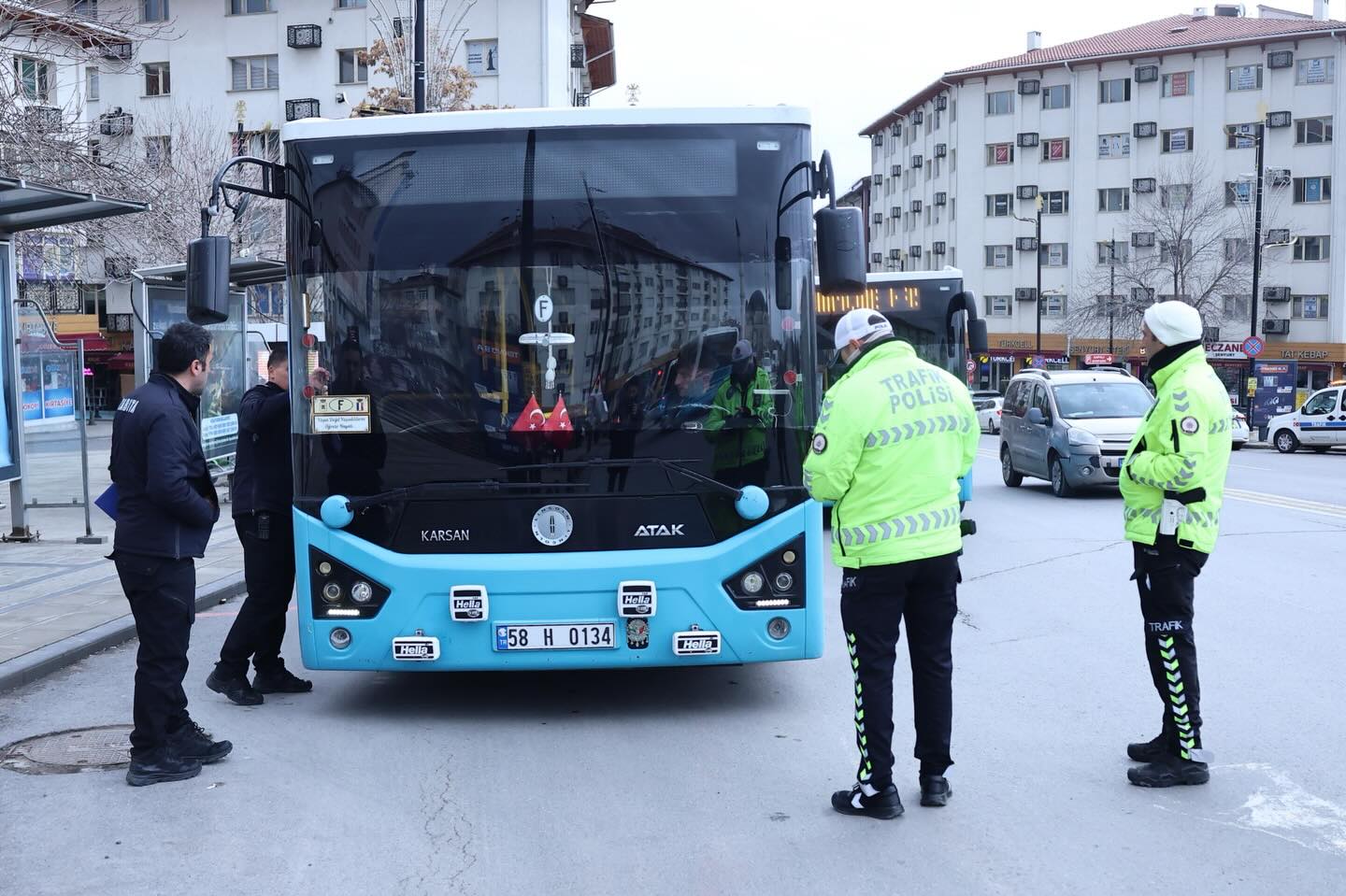 Sivas’ta halk otobüslerine denetim!