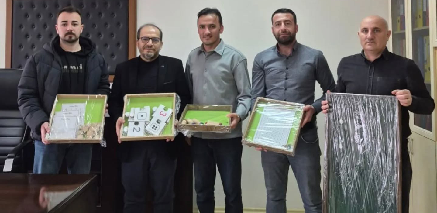 Sivas'ta özel eğitim okuluna eğitici materyal desteği