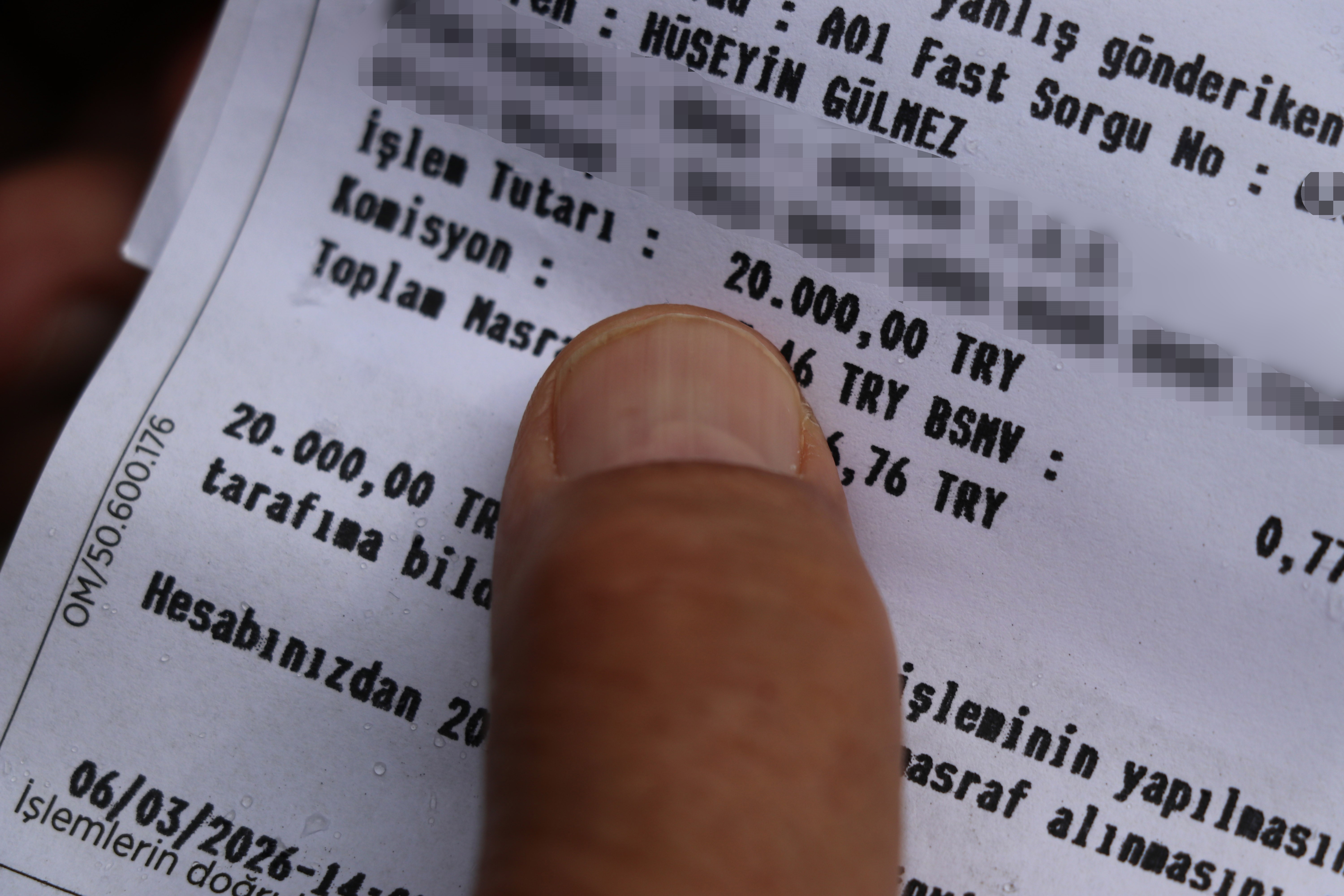 Hesabına para geldi, soluğu bankada aldı