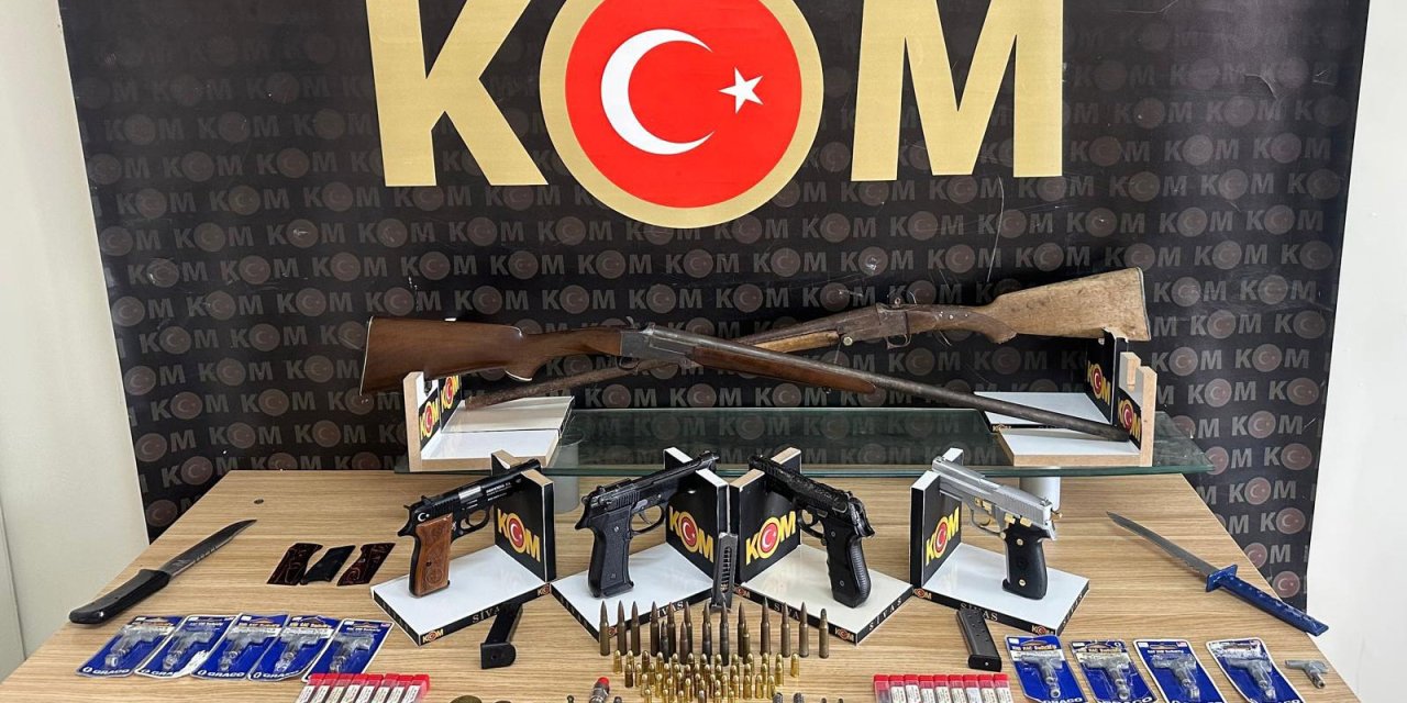 Sivas'ta silah ve mühimmat kaçakçılığı operasyonu