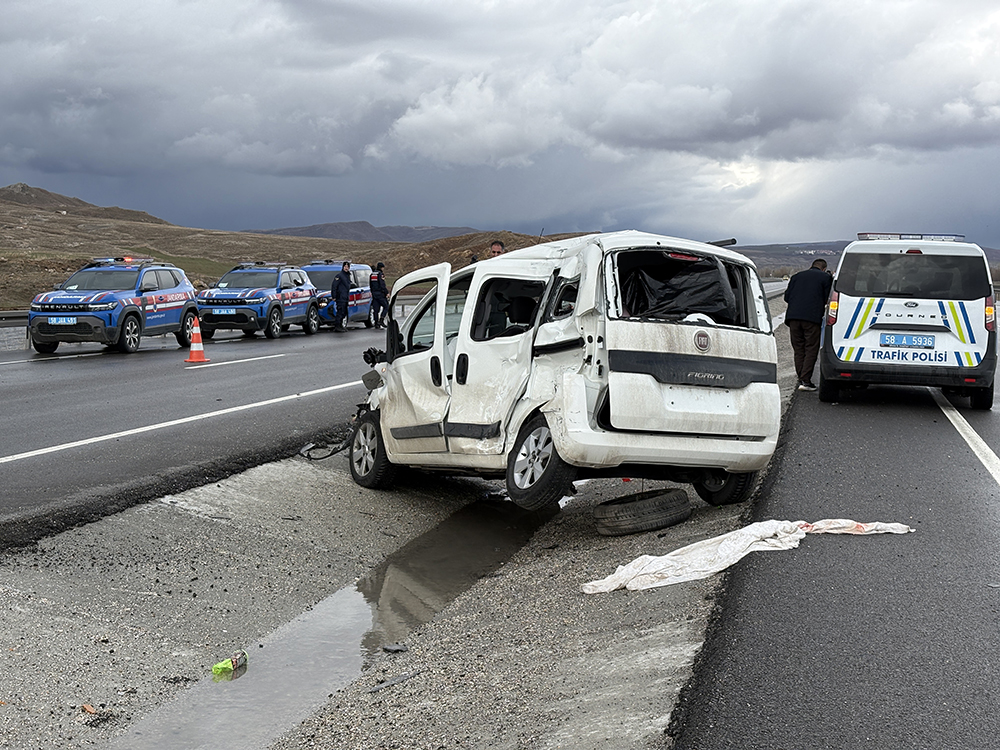Sivas'ta kaza: 1 ölü