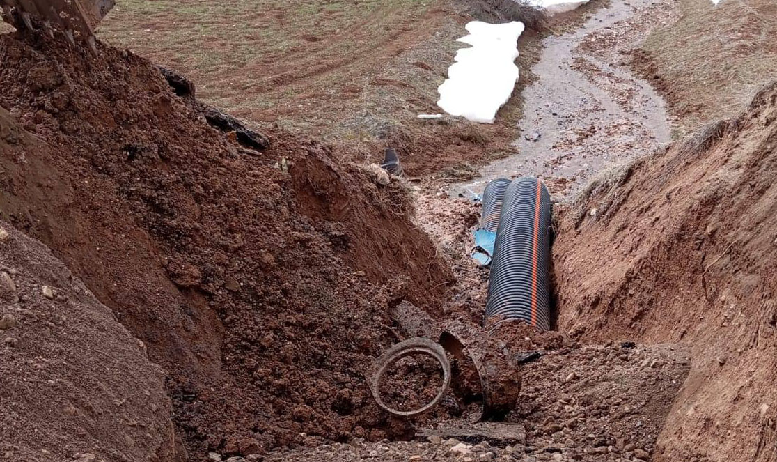 Sivas’ta menfezlere bakım çalışması