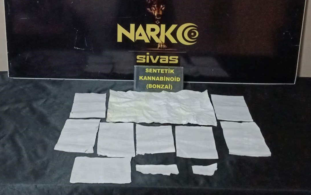 Sivas'ta 8 bin 330 kullanımlık sentetik madde ele geçirildi