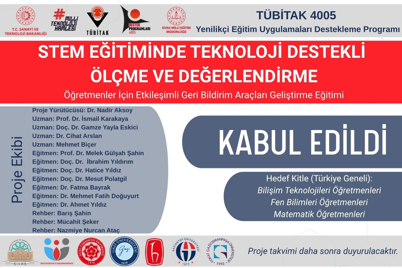 Sivas’ta STEM eğitimi için yeni proje desteklendi