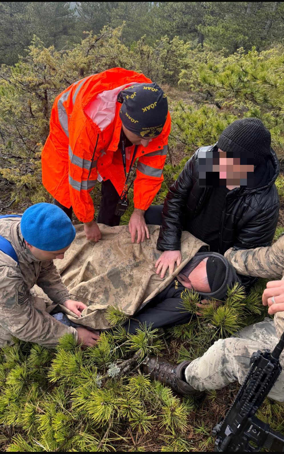 Kayıp avcı baygın halde bulundu