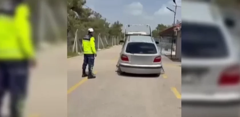 Adana-Sivas yolunda korkutan anlar! 90 bin lira ceza kesildi