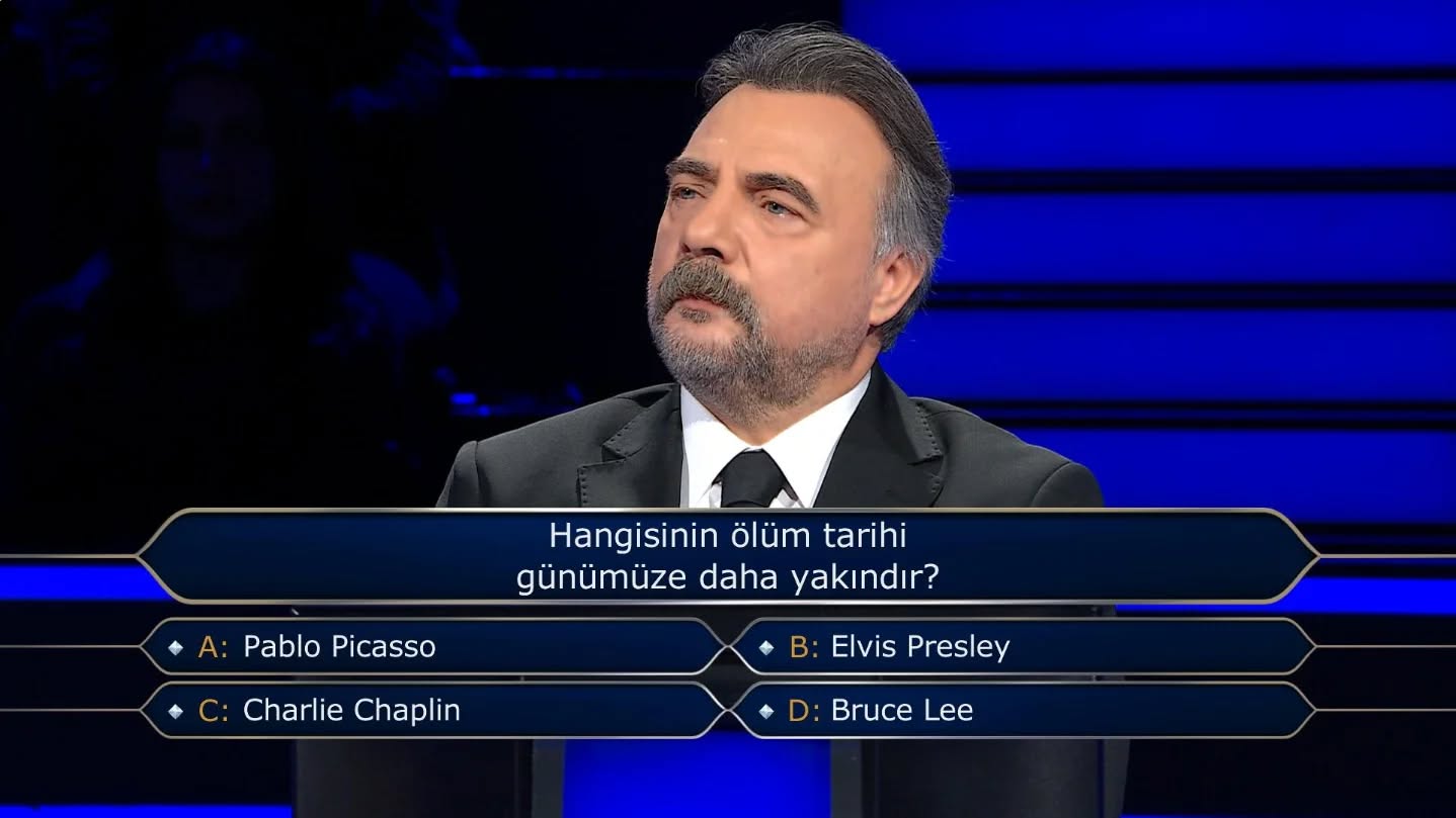 Milyoner'de 300 Bin TL'lik soru: Kimin ölüm tarihi günümüze daha yakındır?