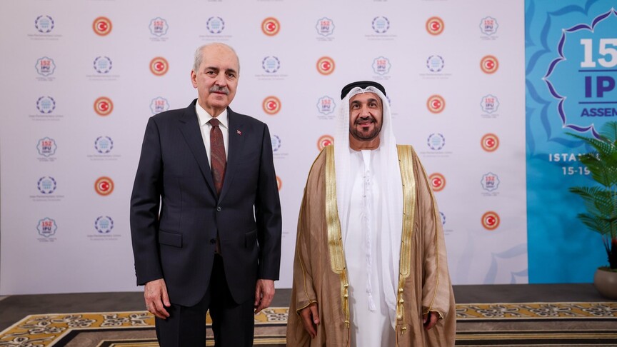 TBMM Başkanı Kurtulmuş, Arap Parlamentosu Başkanı Alyammahi ile görüştü