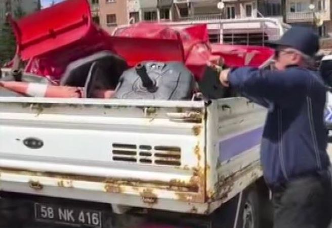 Sivas’ta kaldırım işgallerine zabıta denetimi