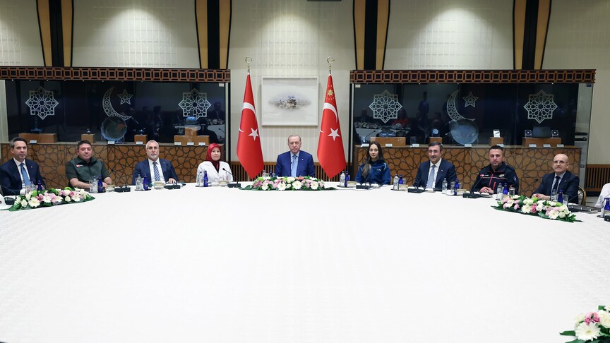 Cumhurbaşkanı Erdoğan, işçi ve işveren temsilcilerini kabul etti