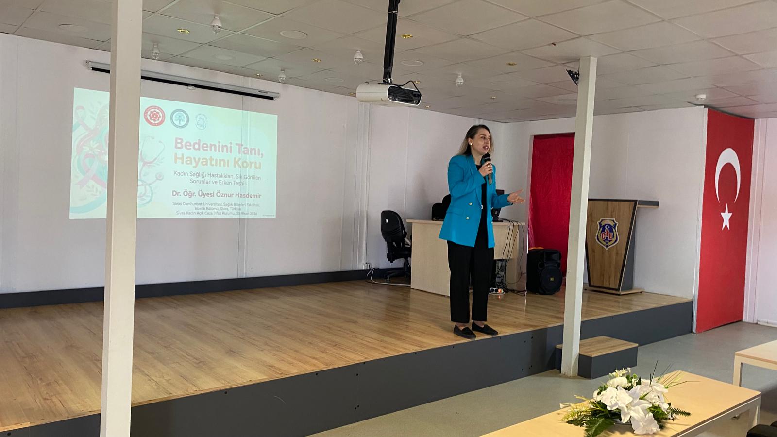 Cezaevinde kadın sağlığına yönelik bilgilendirme semineri