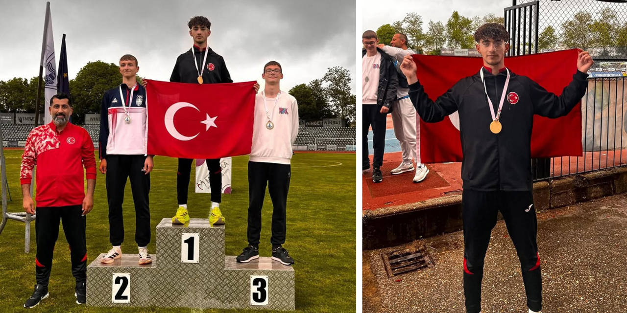 Sivaslı sporcudan altın başarı