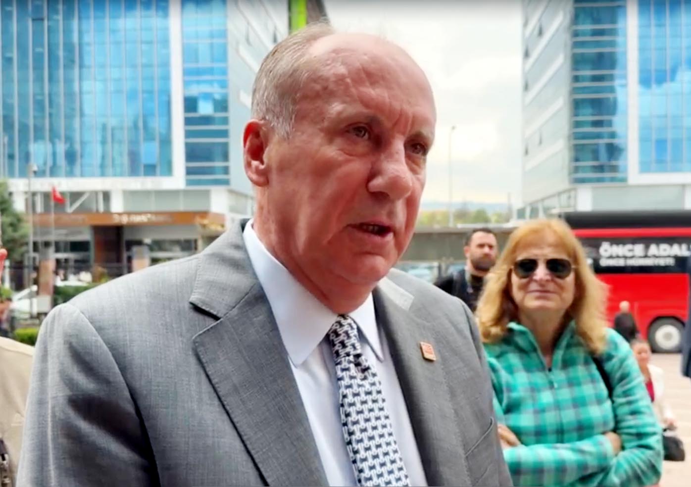 Muharrem İnce: Herkesi sakin olmaya davet ediyorum