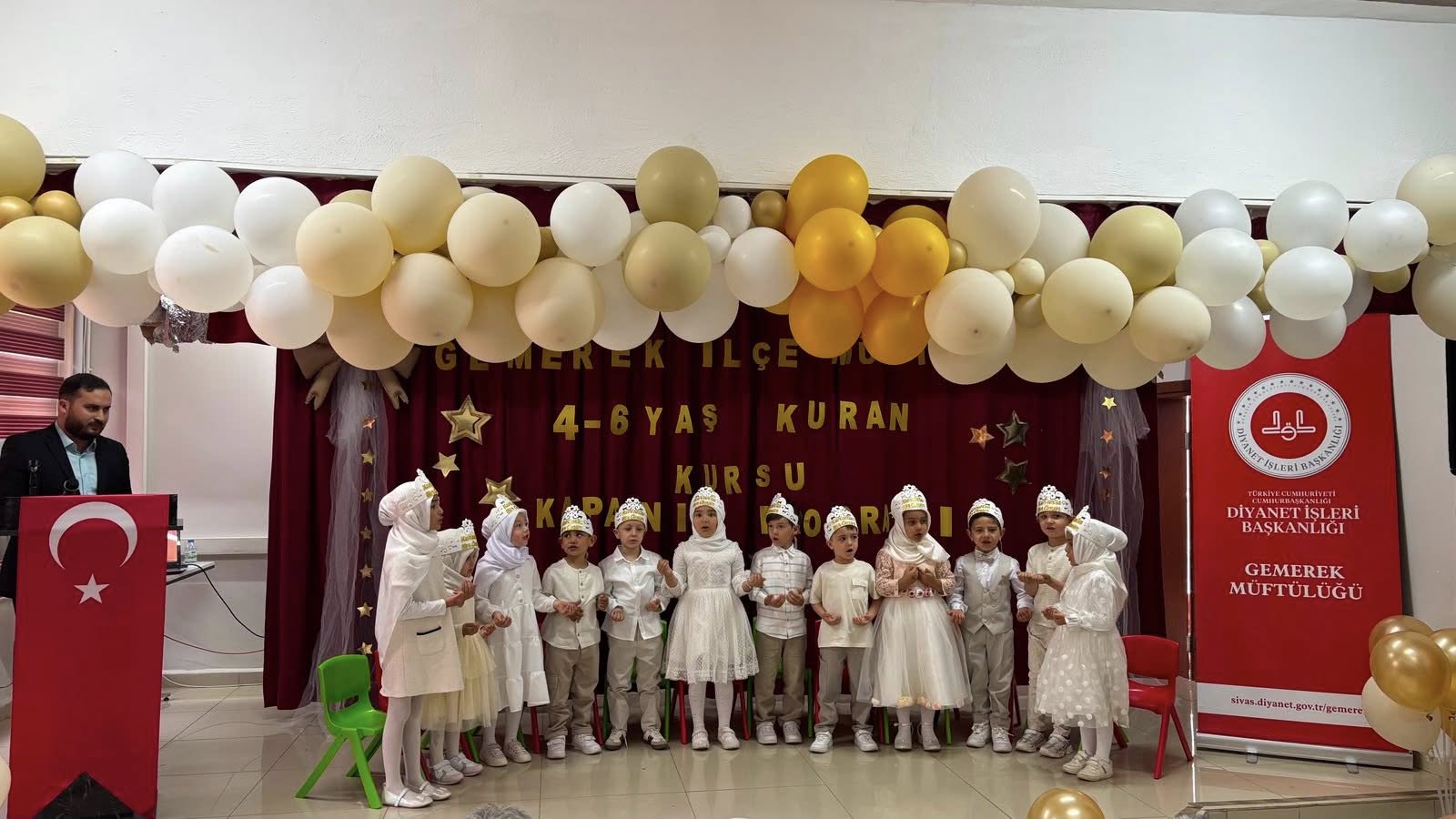 Gemerek'te 4-6 yaş Kur'an kursunun kapanış programı düzenlen