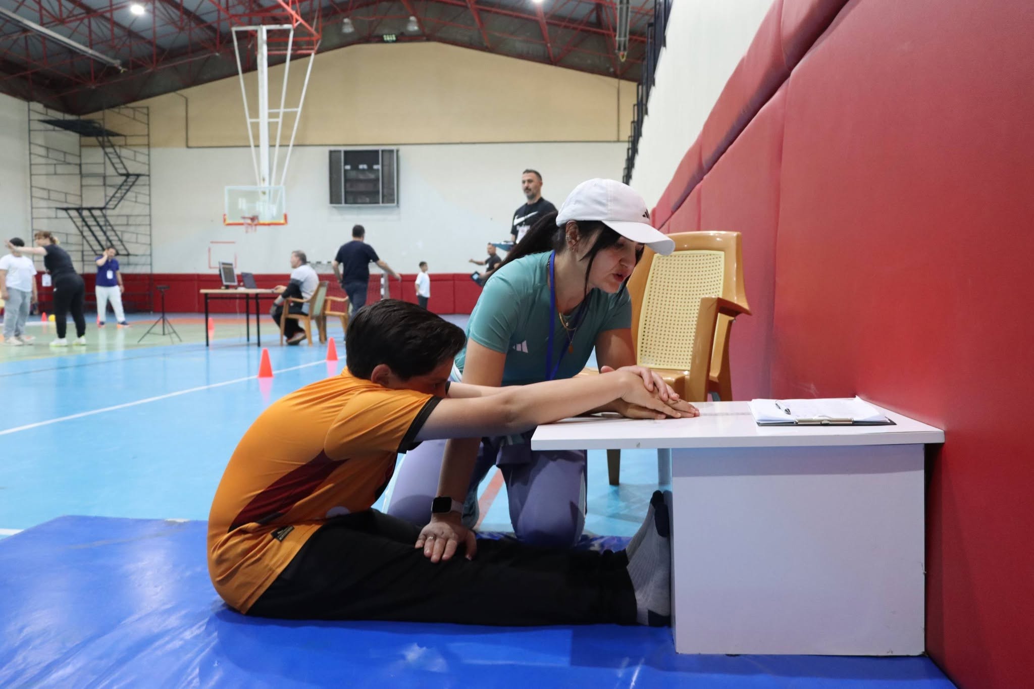 Sporcu adayları parkurda yarıştı
