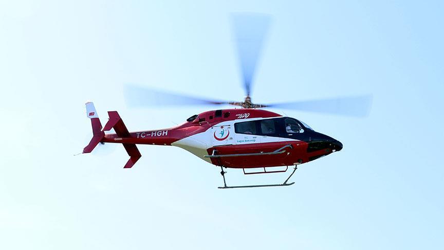 Sivas'ta ambulans helikopter 962 hastaya ulaştı