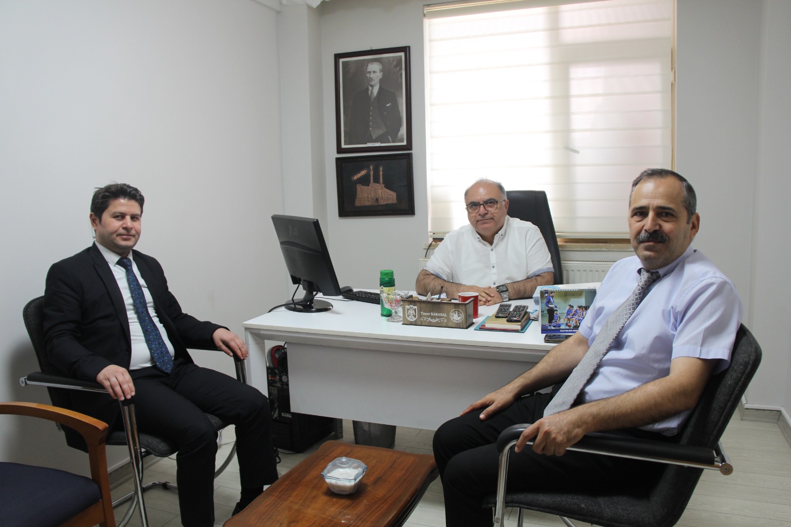 Müdürlerden  Karabal’a ziyaret