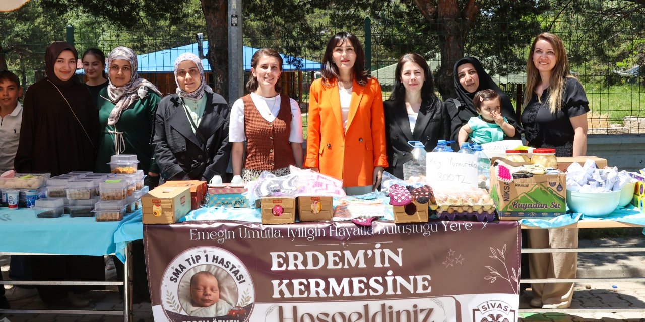 Sivas'ta Erdem bebek için gönüller bir oldu