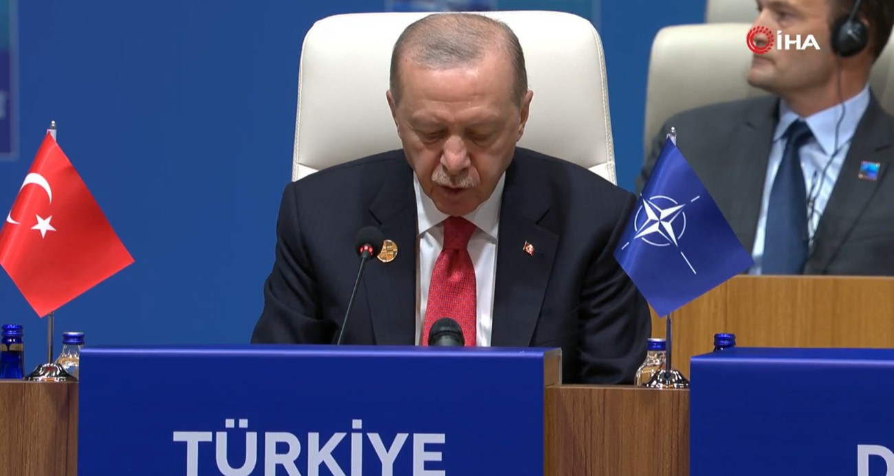 Cumhurbaşkanı Erdoğan, tarihi NATO Zirvesi'nde konuştu