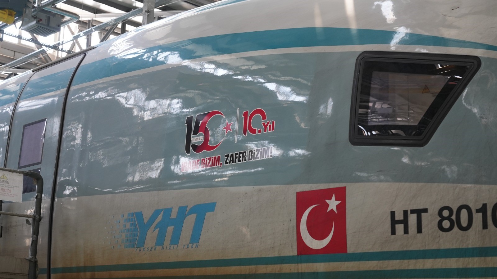 Sivas'ta 15 Temmuz logolu YHT'ler raylara çıkıyor