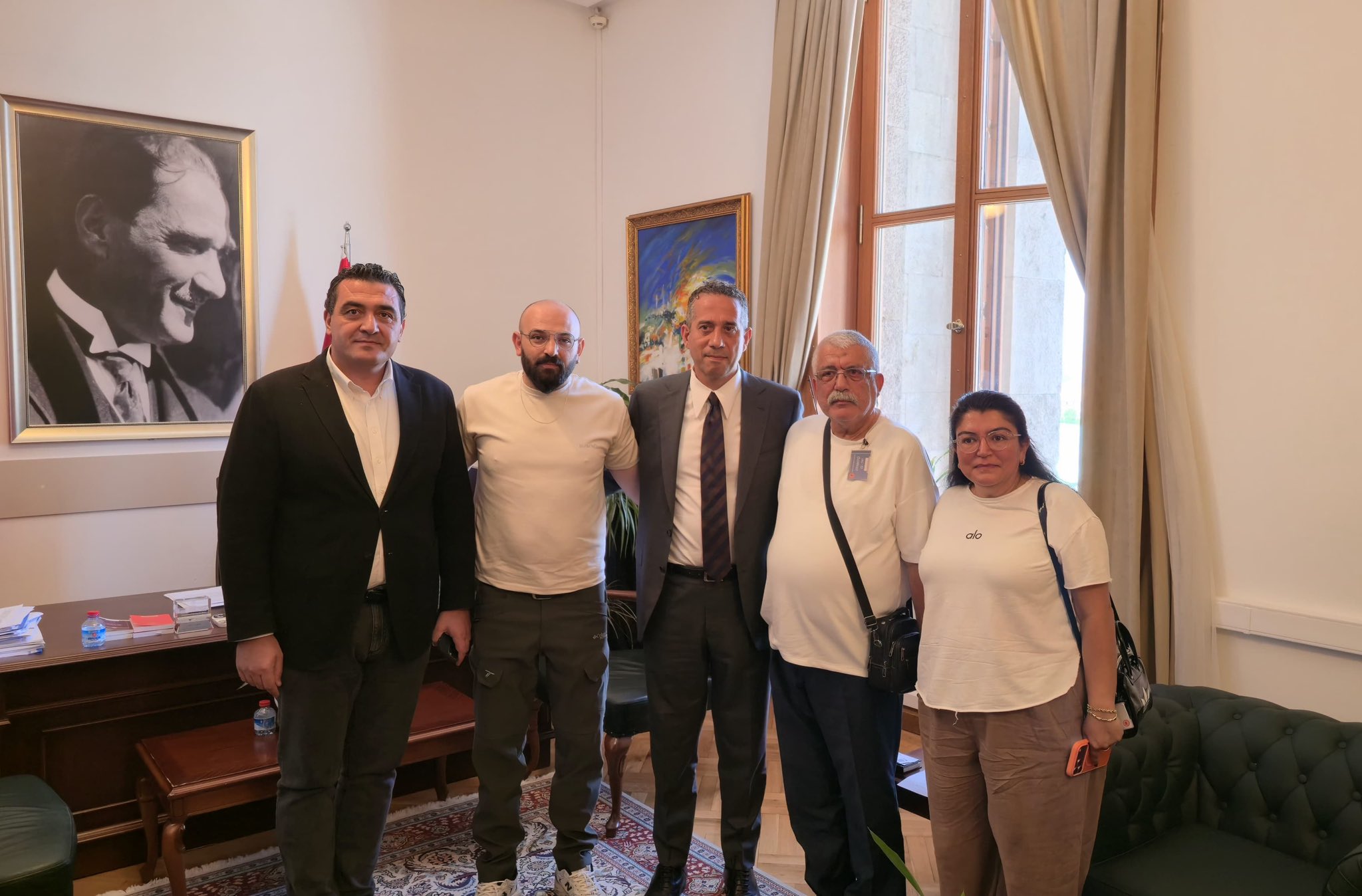 Kaçırılan Sivaslı işçi TBMM'de ağırlandı