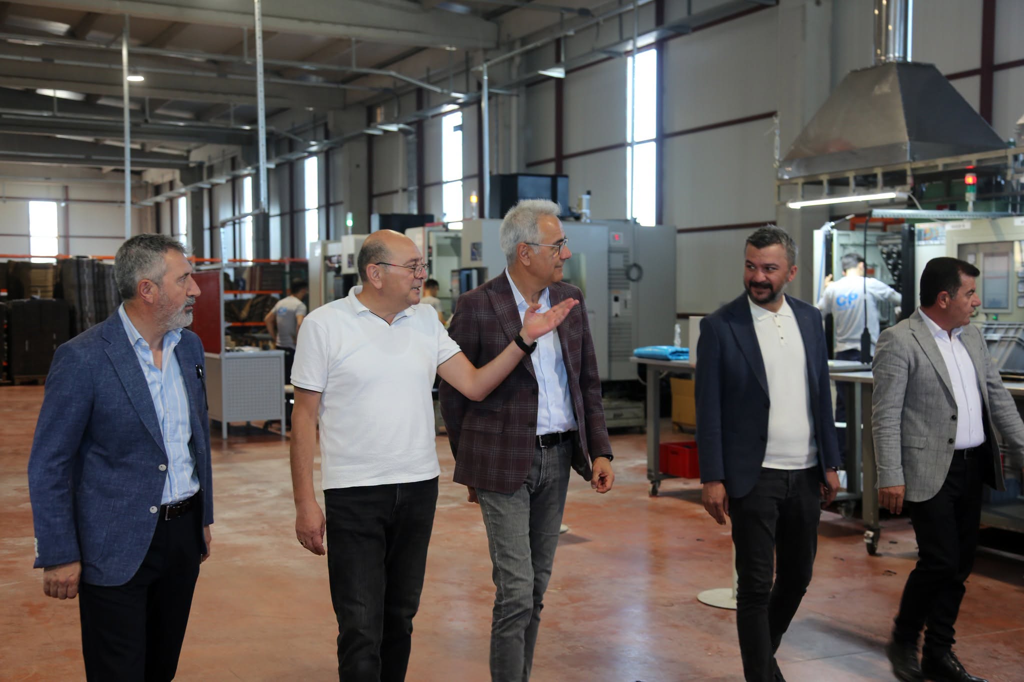 Demirağ OSB'deki o fabrikayı ziyaret ettiler!