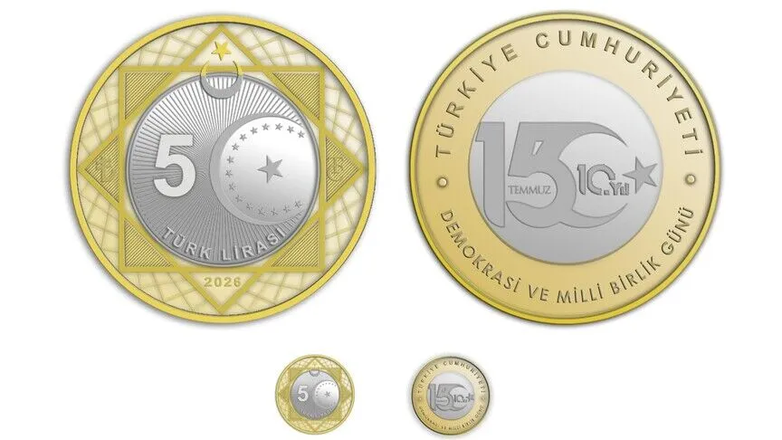 15 Temmuz'un 10. yılına özel 5 lira basıldı