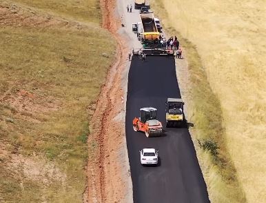 Sivas'ta 32 kilometrelik yol hizmete hazır