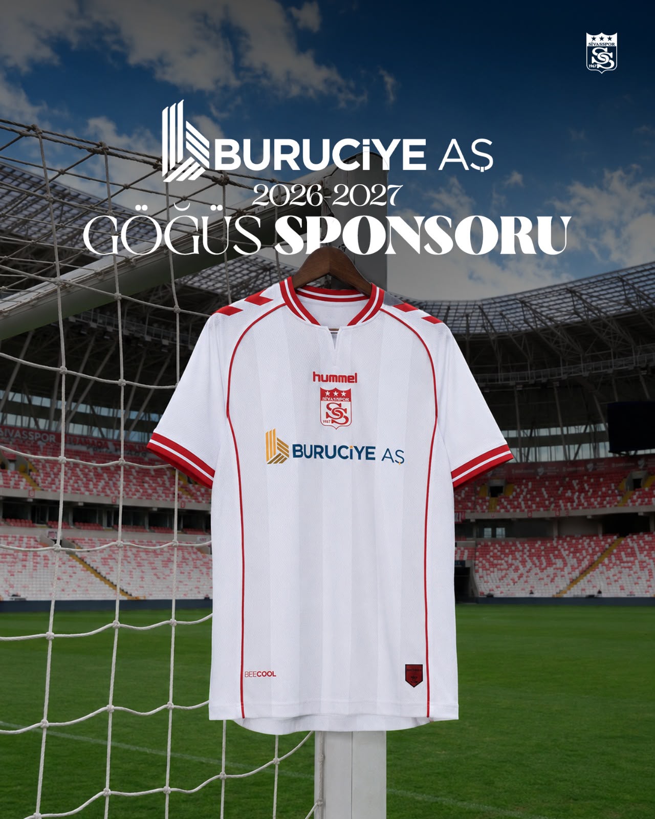 Sivasspor'un göğüs sponsoru Buruciye A.Ş. oldu