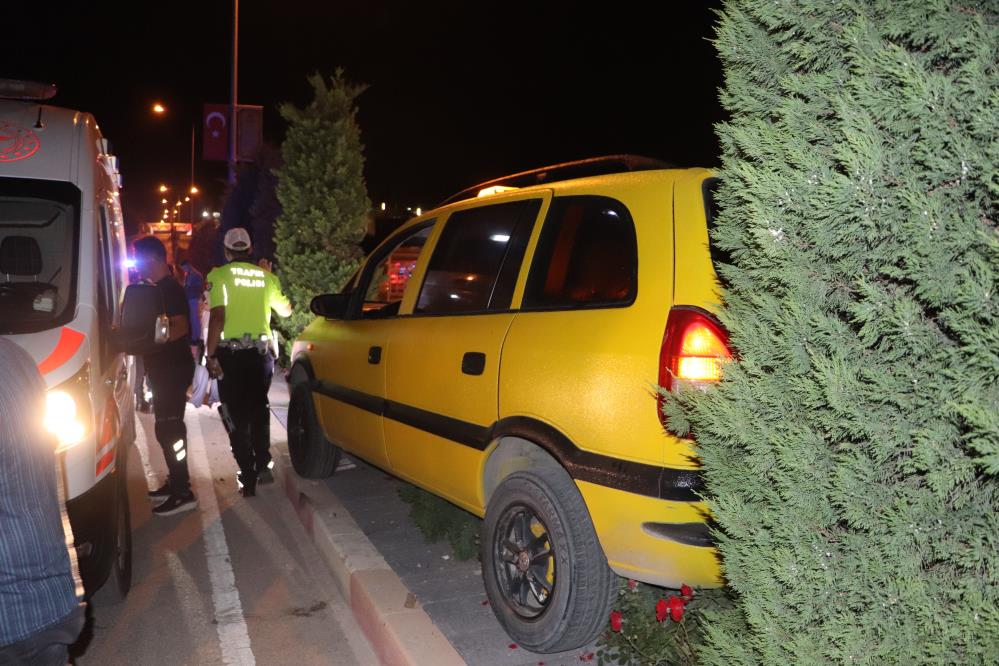 Kontrolden çıkan ticari taksi refüje çıktı