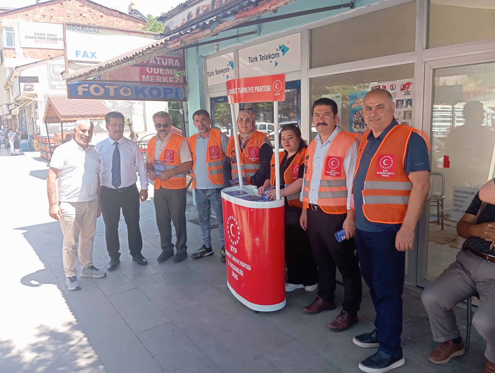 BTP Sivas'ta sahaya indi