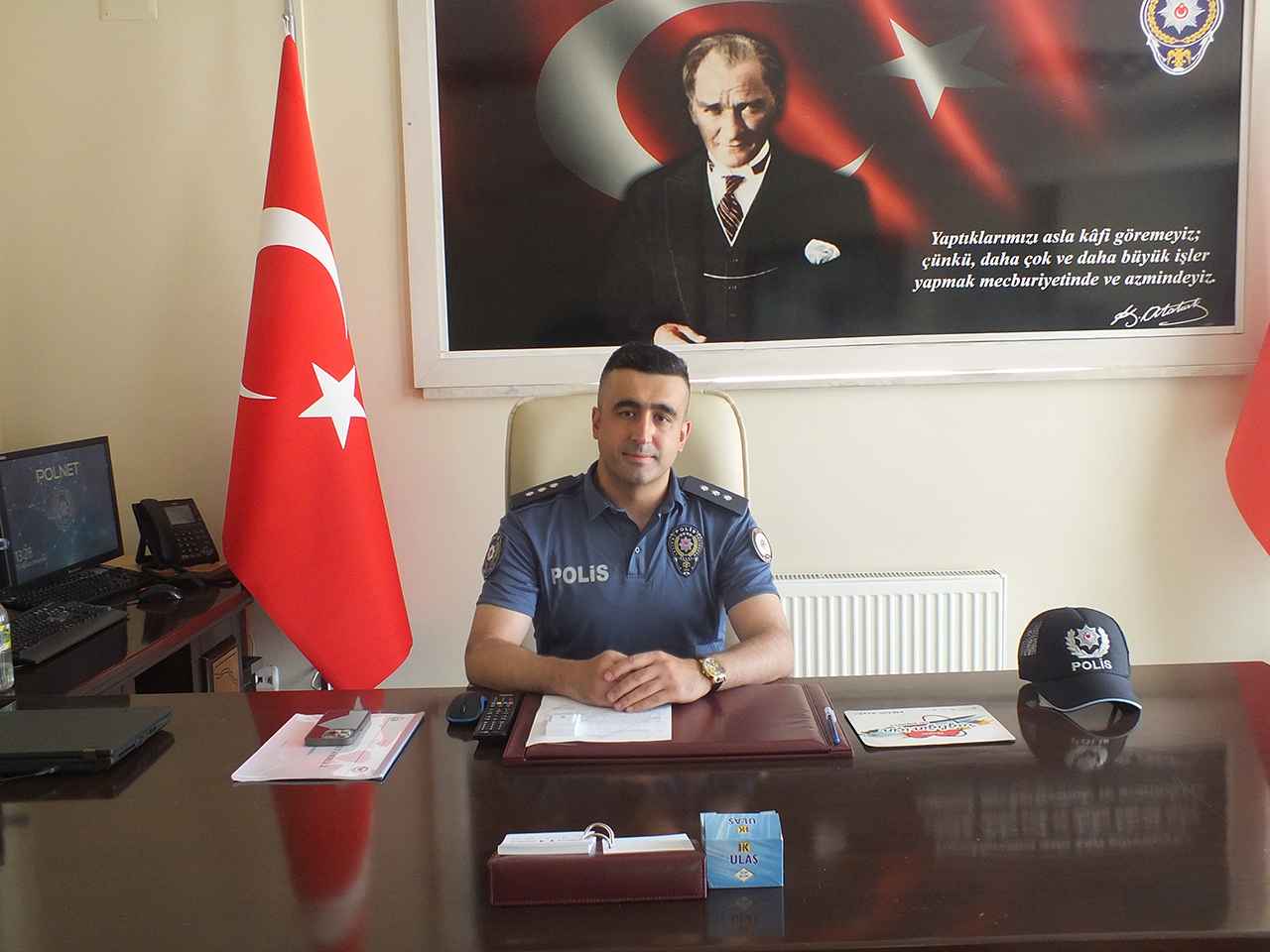 Ulaş İlçe Emniyet Amiri Başkomiser Yücel, görevine başladı