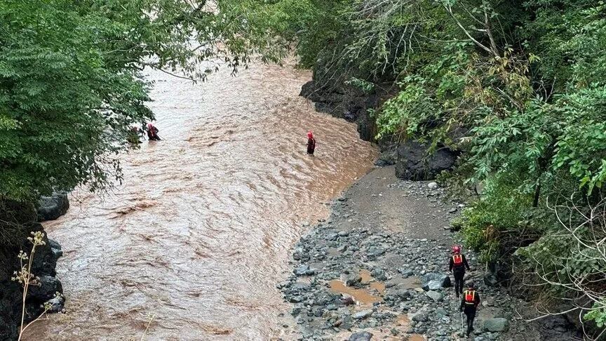 Giresun'da selde kaybolan 2 kişi için çalışma başlatıldı