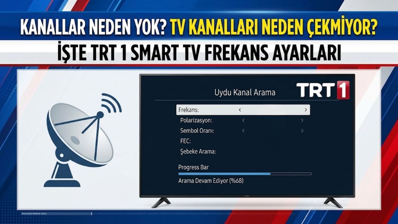 Kanallar neden yok, sinyal yok? TV kanalları neden çekmiyor? İşte TRT 1 Smart TV frekans ayarları