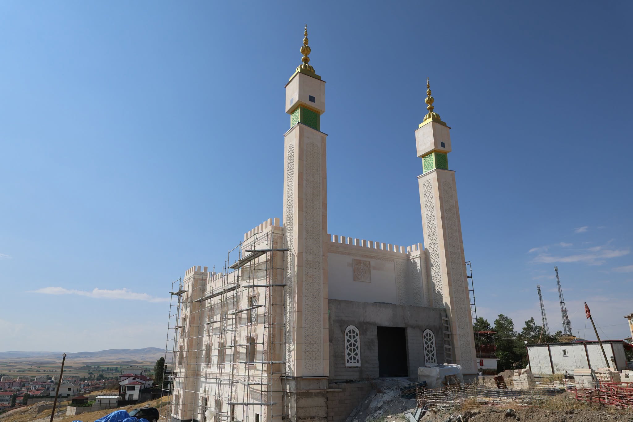 Kale Camii inşaatında çalışmalar sürüyor