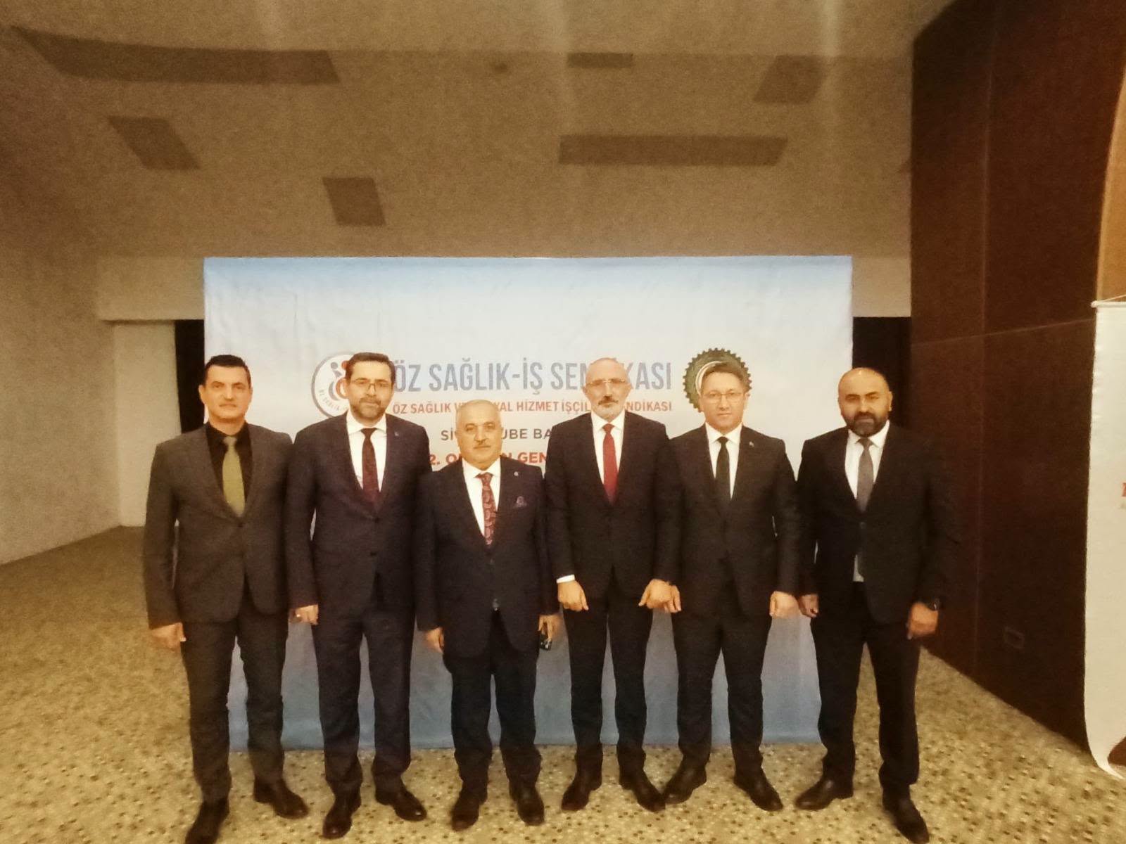 Eyce yeniden Öz Sağlık-İş Sivas Şube Başkanı seçildi