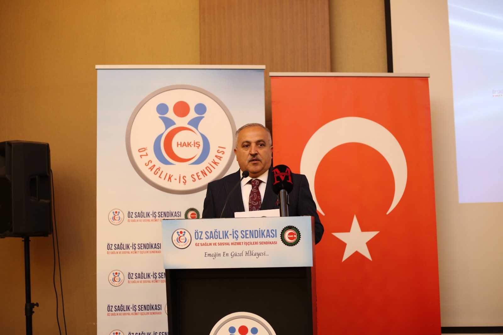 Eyce yeniden Öz Sağlık-İş Sivas Şube Başkanı seçildi