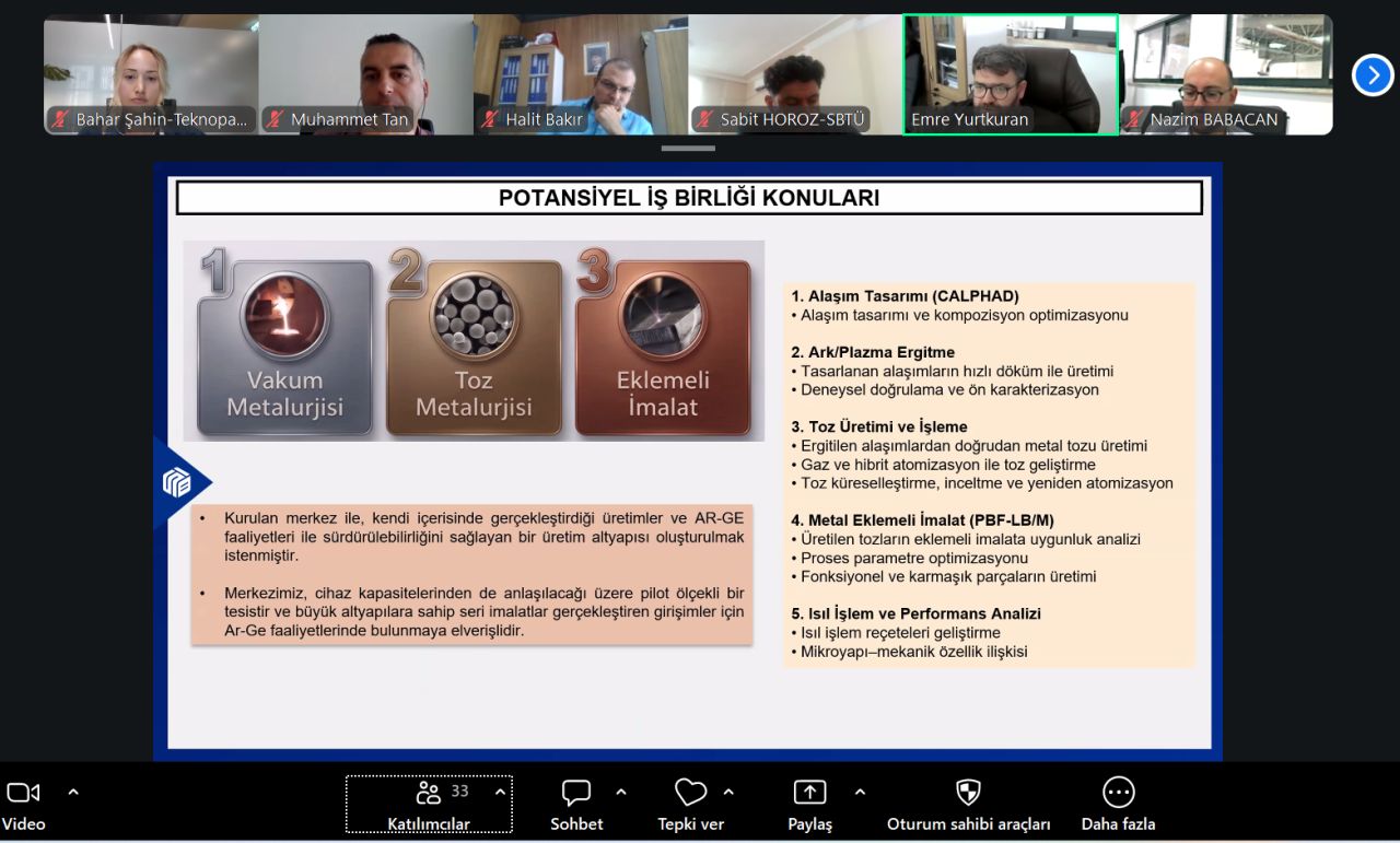 SBTÜ laboratuvar altyapıları teknopark istanbul webinarında sanayicilere tanıtıldı