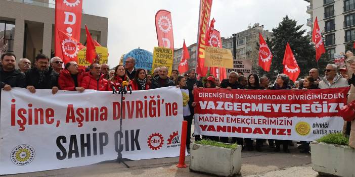 Sivas'ta işte çıkarılan maden işçileri Ankara'da!