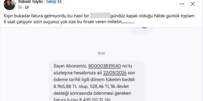 AKSA Doğalgaz’a fatura tepkisi! İsyan etti