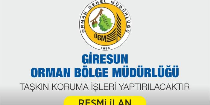 TAŞKIN KORUMA İŞLERİ YAPTIRILACAKTIR