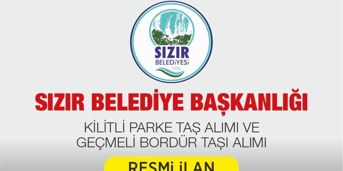 11000 M2 6'LİK KİLİTLİ PARKE TAŞ ALIMI VE 3850 METRETÜL 10*20*50 GEÇMELİ BORDÜR TAŞI ALIMI