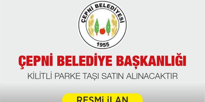 KİLİTLİ PARKE TAŞI SATIN ALINACAKTIR