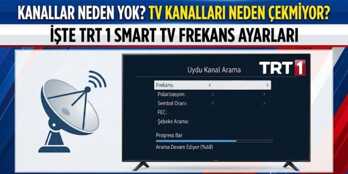 Kanallar neden yok? TV kanalları neden çekmiyor? İşte TRT 1 Smart TV frekans ayarları
