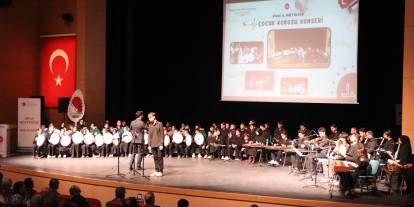 Sivas'ta çocuklardan Gazze için anlamlı konser