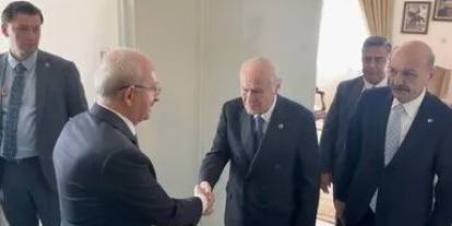 Bahçeli, CHP Genel Başkanı Kılıçdaroğlu ile görüştü