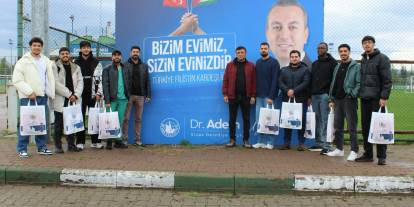 Sivas Gücü Belediyespor'a Filistinli gençlerden sürpriz ziyaret!