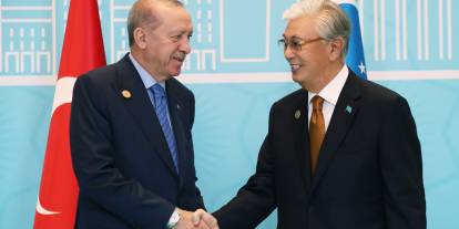Cumhurbaşkanı Erdoğan, TDT Zirvesi’ne katılan liderleri karşıladı